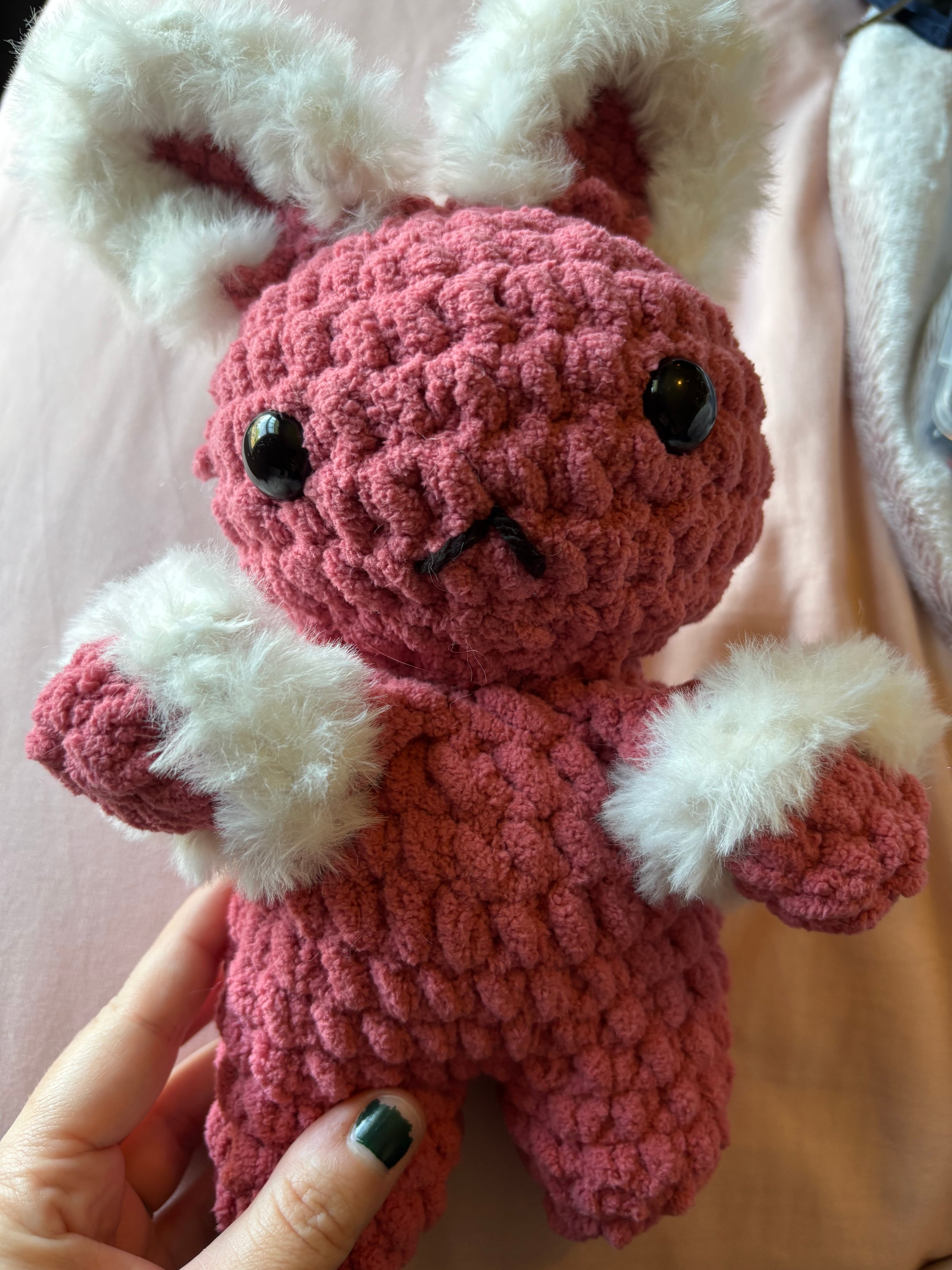 Crochet fuzzy bunny